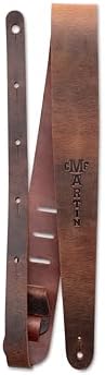 C.F. MARTIN 18A0065 2 1/8' Leather Guitar Strap, Brown