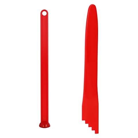 Aifeier ET Canning Tools Kit includes 1pcs Bubble Popper Bubble Remover and 1pcs Jar Lid Lifter Magnetic Lid Lifter (Red) Cover