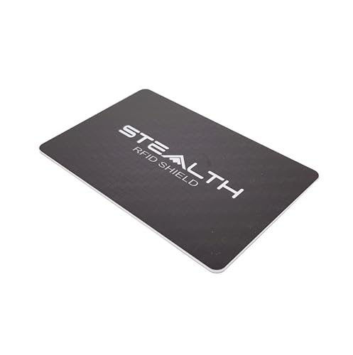 Ya en mundofriki.es: Stealth Shield Tarjeta Bloqueo RFID - Dispositivo de Bloqueador RF/NFC para Protección de Tarjetas Bancarias - Seguridad contra Escaneo Ilegal sin Contacto (Negro)