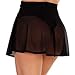 SHIBAOZI Women Girls Swim Cover Ups Swimsuit Cover-up Skirts Short Mesh Sheer See-Thru Bikini Coverups (M, Black)