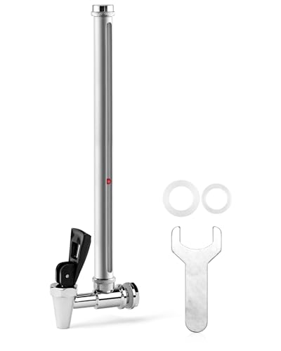 Fit for Berkey Spigot Replacement 10 inch Stainless Steel Leak-Proof Spigot Compatible with Be-rkey Gravity Water Filtration System Clear View Spigot for Travel, Big, Royal and Others by Fetechmate