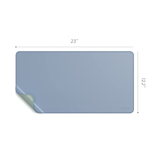 Satechi Deskmate de couro ecológico dupla face - mata-borrão e protetor de mesa - seguro para superf