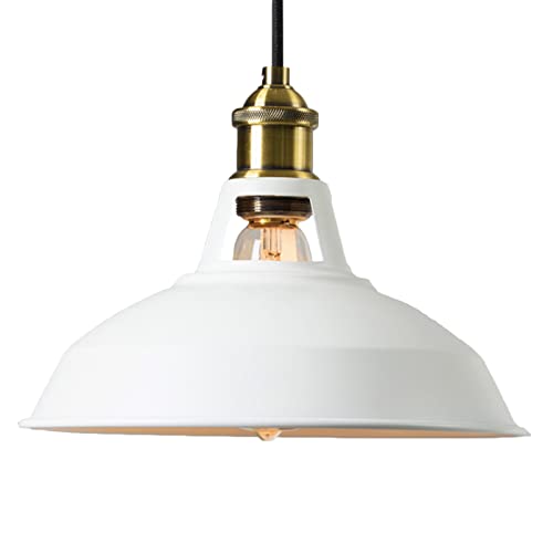 Lustre Vintage E27 pour Éclairer les Pièces Sombres - Suspension Métal 30cm