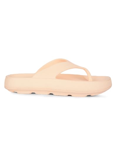 Liberty A-HA COMFYWALK2 Casual Slipper for Women - Blue & Beige | Casual Slip-on Slippers Footwear | Lightweight, Comfortale Insole - Suitable for Outdoor, Monsoon & Rainy Season Footwear for Ladies