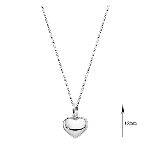 Image of Parnika 925 Sterling Silver Heart Solitaire Zircon Pendant for Women and Girls | Gift for Women n Girls | With Certificate of Authenticity | Pendant Only | Locket|