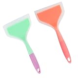 Alipis 2piezas Espátulas De Silicona Resistentes Al Calor Utensilios De Cocina Ecológicos Asas Ergonómicas para Uso Doméstico y Profesional