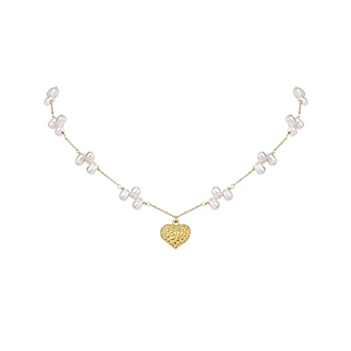 Collier perle d'eau douce chaîne cercle élégante pour sublimer vos tenues de bureau