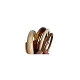 ÌF ME Acrylic Bangles Bracelets For Women, Maillard Lightweight Chunky Resin Bracelets, Premium Fall Winter Old Money Boho Jewelry Gift