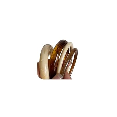 IF ME Acrylic Bangles Bracelets for Women, Irregular Acrylic Resin Chunky Bracelets Geometric Fashions Thick Statement bangle Set