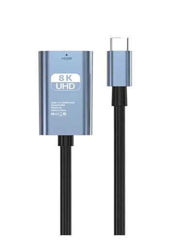 UHD USB-C - HDTV �P�[�u�� (8K 60Hz/4K 120Hz) - IPhone 15 �V���[�Y/Samsung/Mac Pro/Switch �ƌ݊���������A�X�g���[�~���O����уQ�[���p(4K 60HZ Braid)