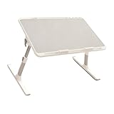 【Table de lit pour ordinateur portable polyvalente】La conception polyvalente sert de table pour ordinateur portable, de bureau de lecture ou d'étagère pour répondre à divers besoins quotidiens.
