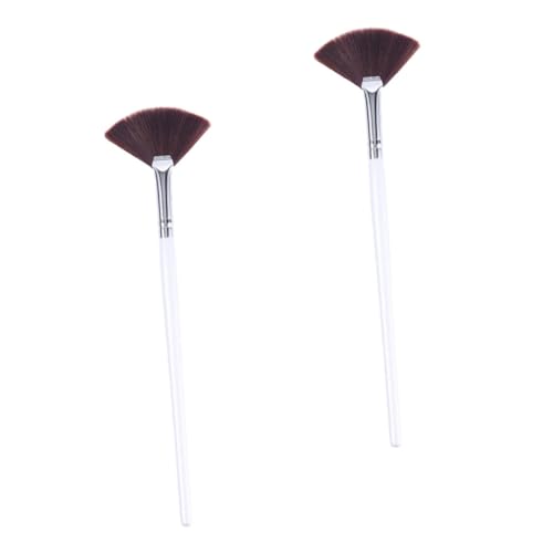 Ipetboom Set 2 Pennelli Per Maschera Viso Setole Sintetiche, Applicatori Precisi Per Creme e Fanghi, Manico in Legno Ergonomico, Per Trattamenti Di Bellezza e Cura Della Pelle Donna