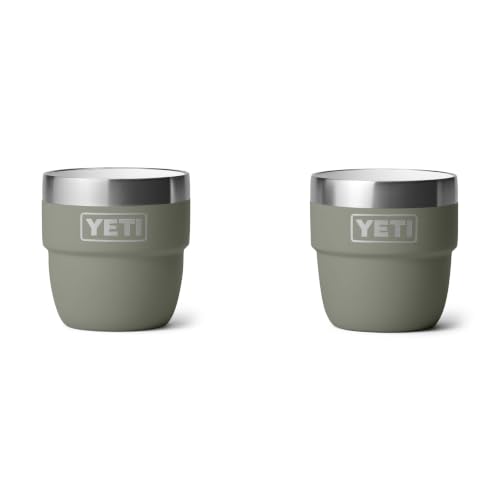 Image of YETI Rambler 4 oz Stackable Cup, Stainless Steel, Vacuum Insulated Espresso /Coffee Cup, 2 Pack