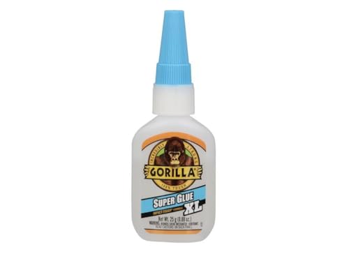 Gorilla Super Glue XL, Clear Glue, 25 Gram (Pack of 1) - All Purpose and Fast Setting for Projects and Repairs