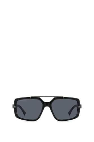 Lunettes Dsquared2 D2 0120 noir | Lunettes soleil homme verres 57 mm