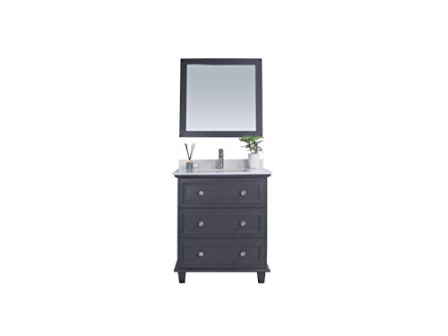 Laviva Luna - 30 - Maple Grey Cabinet White Quartz