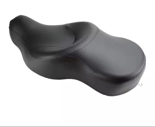 Sella Comfort Biposto per Harley Davidson Sportster, 75x35 cm, Sedile Pilota e Passeggero, Nero
