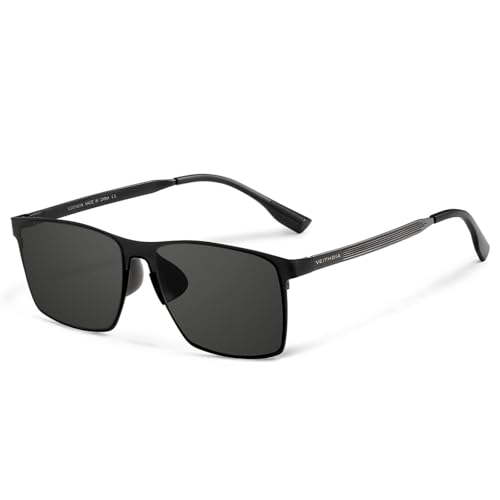 Lunettes de soleil polarisées homme verres UV400 anti-éblouissement