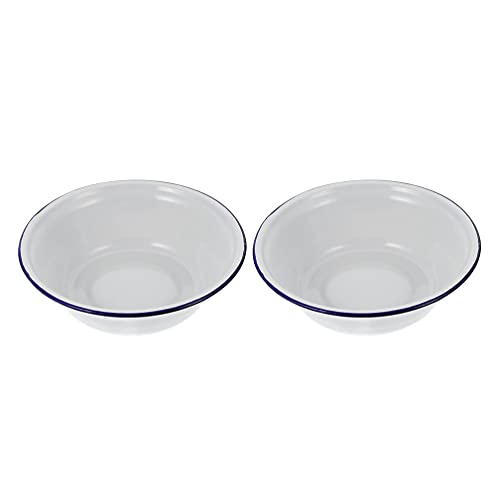 Tazón esmaltado blanco 14 cm Housoutil para cocina miniatura 1
