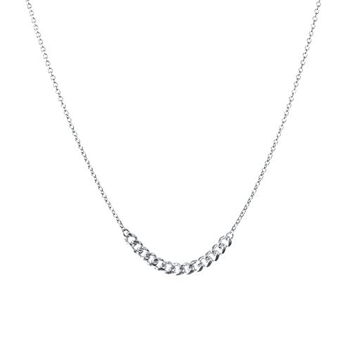 Collier chaîne à pendentif elliptique femmes bijou géométrique ovale