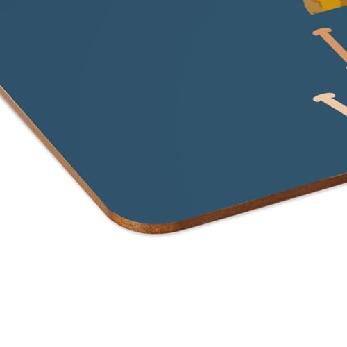 Sets de table en liège bleu grand format 39,5x28,5 cm x4 - 4
