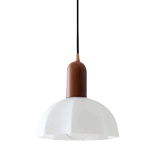 Lampe de couleur japonaise E27 suspension vintage verre réglable chambre étude