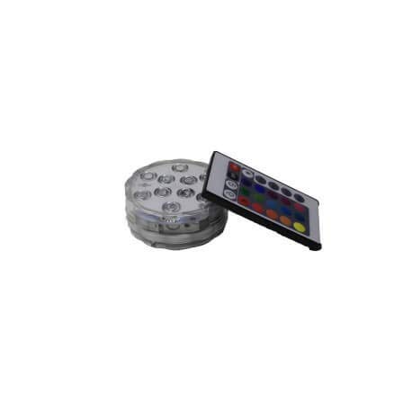 Punto Luz Ip68 Led Sumergible Cualquier Ambiente Húmedo Controlable Remotamente 16 Colores 4 Desplazamiento Programas