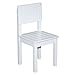 roba Kinderstuhl, Stuhl mit Lehne für Kinder, weiß lackiert, HxBxT: 59x29x29 cm, Sitzhöhe 31 cm