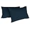Lirex 2-Pack Federe per Cuscini, 50 cm x 75 cm Size Morbido Spazzolato, Federe in Microfibra, Lavabile in Lavatrice, Senza Pieghe, Traspirante, Blu