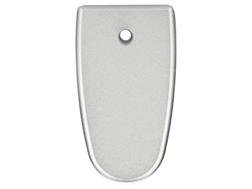NDZ Performance Magazine Base Plate Finger Extension for Smith & Wesson M&P Shield EZ 9mm, Laser Engraved Aluminum in Silver - Plain