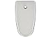 NDZ Performance Magazine Base Plate Finger Extension for Smith & Wesson M&P Shield EZ 9mm, Laser Engraved Aluminum in Silver - Plain
