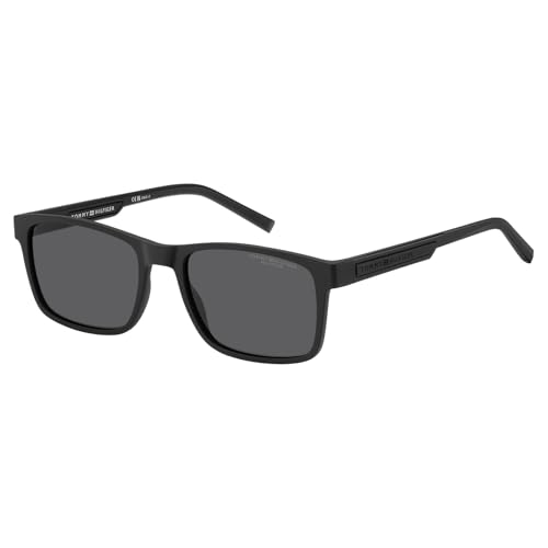 Lunettes Tommy Hilfiger TH 2089/S d'un noir mat d'exception pour homme