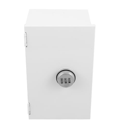 Image of SECFOU Electrical Outlet Lock Box Stainless Steel Outlet Box Cover Silver Weather Resistant Controlled Access Anti-Theft Security for Public Spaces and Shared Spaces