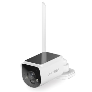 Swann MaxRanger4K Wireless Solar Security Add-On Camera, 4K UHD, 2000ft Long Range Wi-Fi HaLow, Color Night Vision,True Detect Alerts,2-Way Audio,Weatherproof,No Monthly Fee-SWNVW-MAXV2CAM