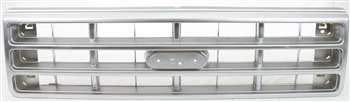 Image of Garage-Pro Grille Assembly For Ford F-250 1989-1991 Painted Silver