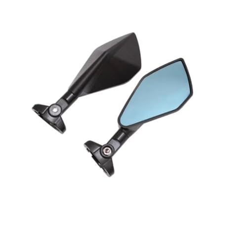 Espejos moto laterales de aluminio universal con rotación ajustable 2