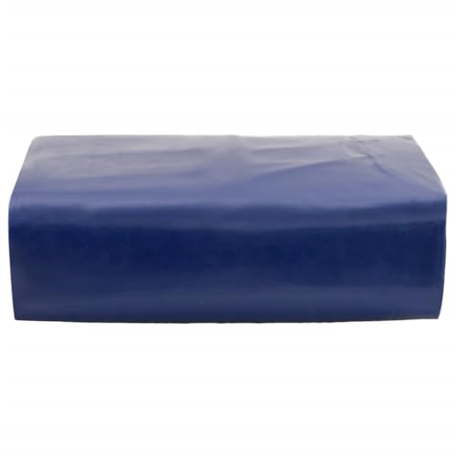 vidaXL Abdeckplane, Plane Abdeckung Reißfest Wasserfest, Schutzplane UV-Beständig Schimmelbeständig, Schutzhülle Zeltplane, Blau 4x5m 650 g/m²