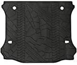 Black Cargo Liner Rear Trunk Floor Mat Compatible with 2011-2018 Jeep Wrangler JK Unlimited 4 Door All Weather Protector TPE Cargo Tray Cover with or Without Factory Right Side Subwoofer