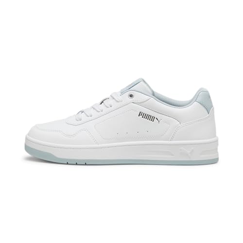 PUMA Women's Court Classy Shoes, White-Silver, 5.5