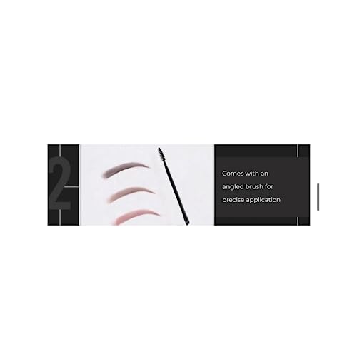 Image of Muphin Eyebrow Drawing Palette 3 Shades With 1 Applicator Brush, Waterproof Non-Transfer Smudgeproof Eyebrow Palette Eyebrow Kit to Shape, Filling and Outlining (Dark Grey, Carbon Grey, Brownish Grey)
