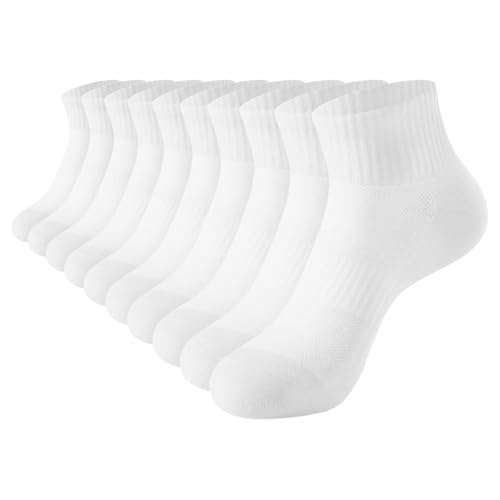 J-BOX Ankle Socks for Women Cotton Breathable Mesh Socks Athletic Running Casual Socks (8/10 pairs)
