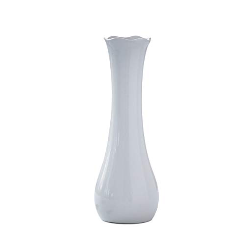ZOA White Ceramic Vases Flower Vase Decorative Floral Vase Home Decor Centerpieces Modern Ceramic Flower Pot Unique Shape for Home Party Wedding DÃ©cor Ideal Gift for Friend Family Type Whited