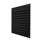 Idéal pour l'amélioration de la maison : l'évent en acier est excellent pour couvrir les ouvertures de retour d'air CVC, d'échappement ou d'admission. Pour garage, abri de jardin, salle de bain, cuisine, cave ou grenier. La plaque d'aération en métal convient comme évent de hangar / évent d'aération de hangar, grille d'aération