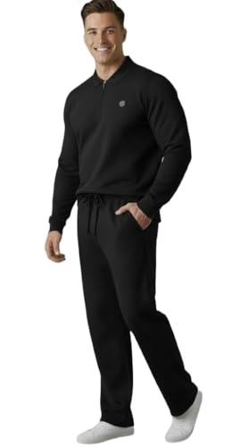 Image of Volex Men Full Sleeve T-Shirt and Jogger Set|Track Suit for Men | Sports Wear Gym Running Jogging Walking Workout Outfit | Full Sleeve T Shirt with Jogger Track Pant Lower