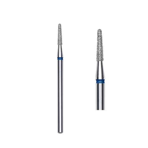STALEKS PRO Set of 3 Diamond Nail Drill Bits, 8 x 1.8 mm, Rounded Tip Shape (Medium Grit), (FA70B018/8), Grano Fino