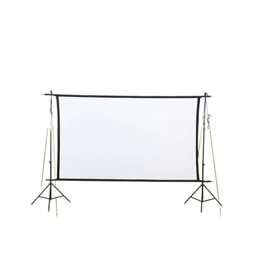 Pantalla de proyector portátil plegable doble soporte 120 pulgadas