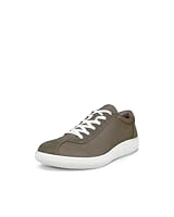 ECCO Men's Soft Zero Leather Sneaker, Tarmac, EU 44/US 10-10.5