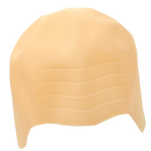 HAPINARY Monk Hair Bald Cap for Adults Silicone Bald Head Cover for Cosplay Halloween Makeup Party Accessory
