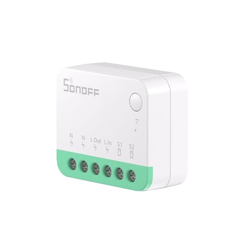 SONOFF MINI Extreme MINIR4 Wlan Smart Schalter 2 Wege - Wi-Fi Smart Switch mit Timing-Funktion, Relay Split Mode, 2.4G WiFi, Funktioniert mit Alexa, Google Home Assistant