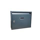Metallbriefkasten mit Schloss, großer, sicherer Briefkasten for Vorschläge, Papierkram,...